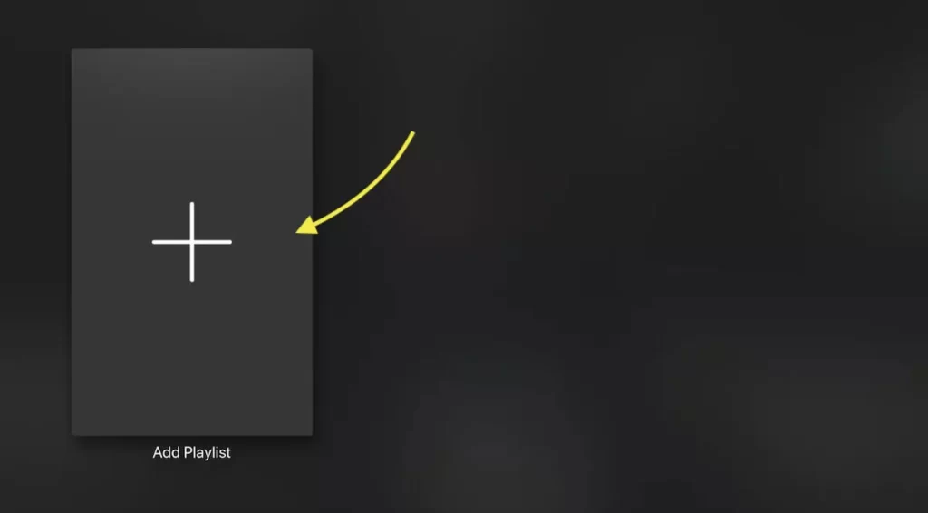 Add playlist on  iPLAY TV