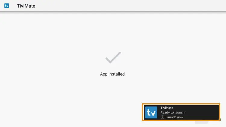 tivimate appen är redan installerad