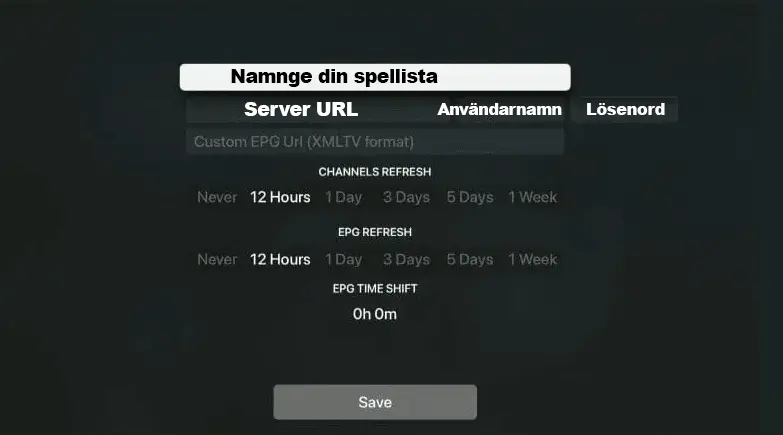 enter the subscription details on  iPLAY TV app