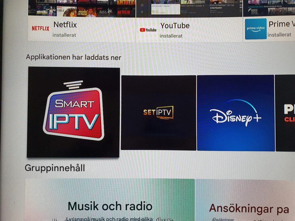 Smart IPTV på Samsung TV