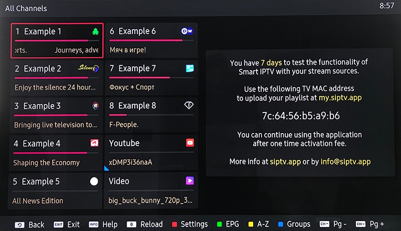 kanaler på smart iptv app