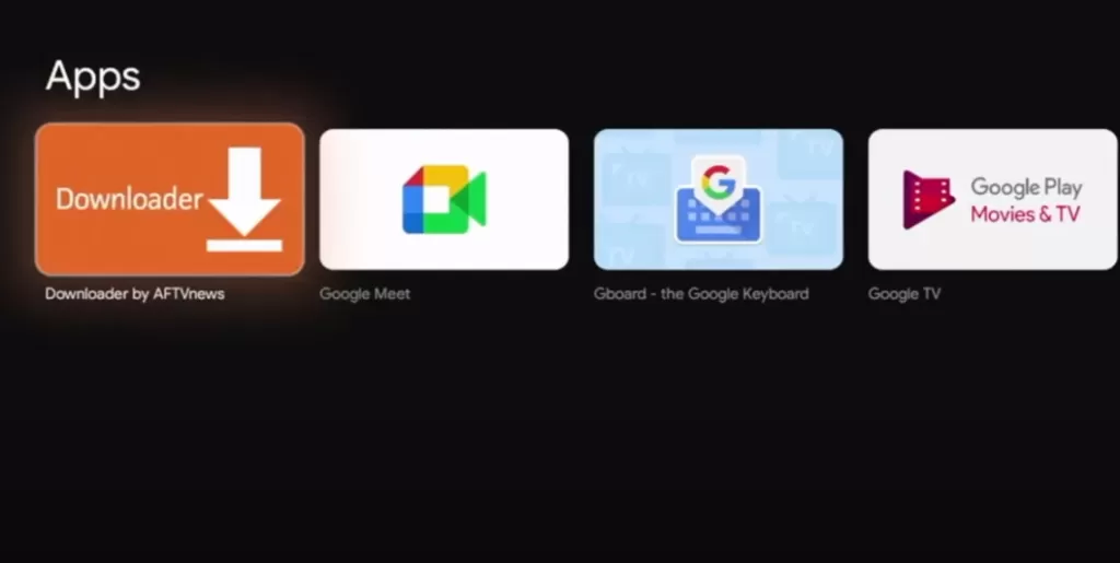 installerar appen "downloader".